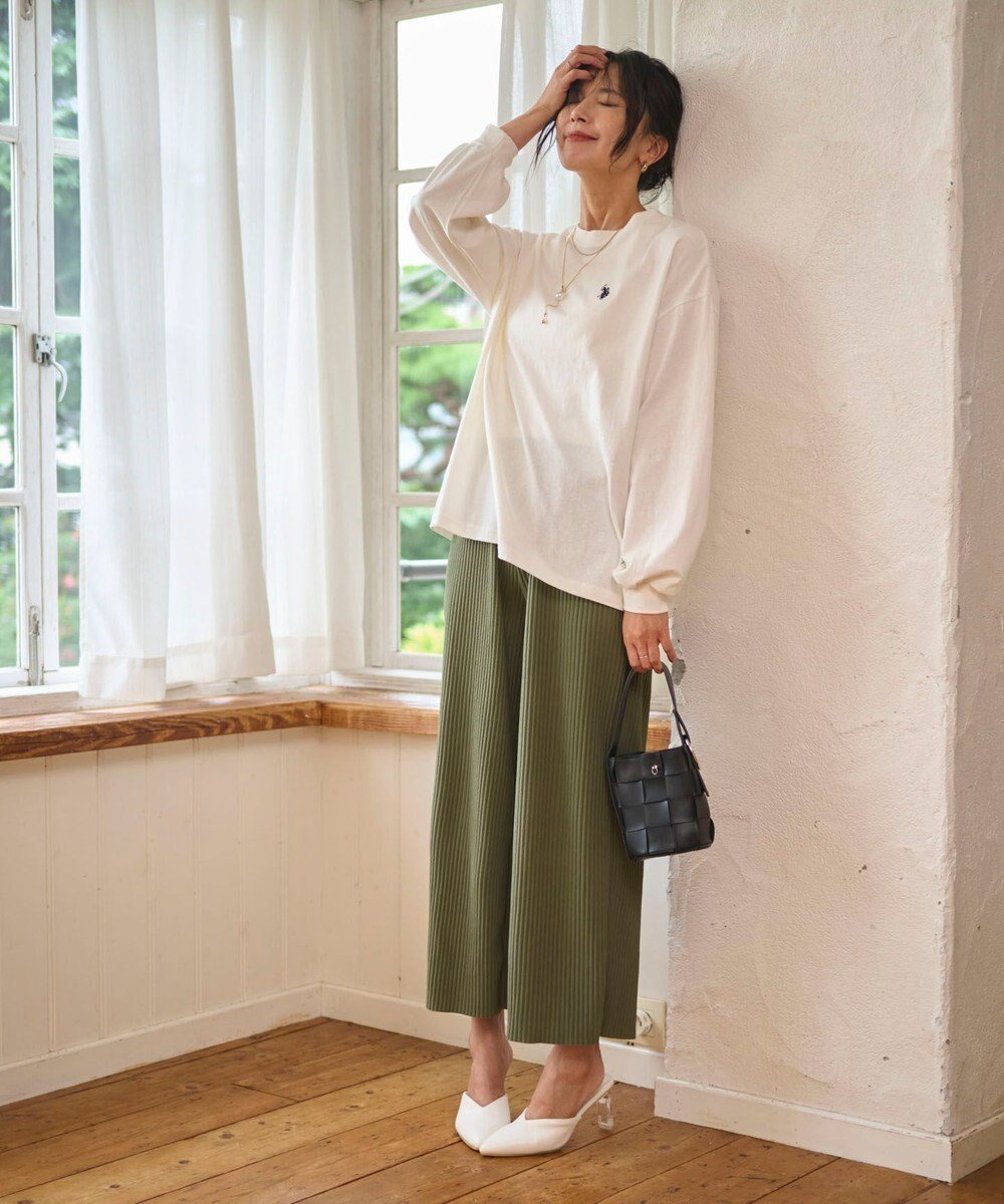 【ウィゴー/WEGO】の【WEB限定/2025年秋冬新作/裾カットOK!自分サイズに調整可能/ウエストゴム/しわになりにくい/】カットプリーツパンツ インテリア・キッズ・メンズ・レディースファッション・服の通販 founy(ファニー) 　ファッション　Fashion　レディースファッション　Fashion for Women　パンツ　Pants & Trousers　ウェーブ　Wavy Pattern　クロップド　Cropped, Short Length　サンダル　Sandals, Summer Shoes　ジャケット　Jacket, Outerwear　ストレート　Straight, Straight Cut　スニーカー　Sneakers, Trainers　スマホ　Smartphone, Mobile Device　バランス　Balance, Style Balance　プリーツ　Pleats, Pleated　ベーシック　Basic, Essential　リラックス　Relax, Relaxed Fit　ロング　Long, Long-Length　楽ちん　Easy Fit, Comfortable　ワイド　Wide, Wide Fit　A/W・秋冬　Autumn/Winter　旅行　Travel　ビジネス 仕事 通勤　Business / Work / Commuting　カーキ|ID: prp329100004652447 ipo3291000000035855308