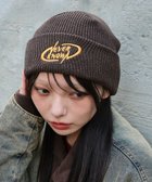 【ウィゴー/WEGO】の【ユニセックス着用ITEM】ロゴショートビーニー ブラウン|ID: prp329100004652453 ipo3291000000035699132