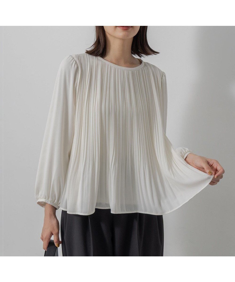 【組曲/KUMIKYOKU】の【WEB限定】ジョーゼットシフォンプリーツ ブラウス 人気、トレンドファッション・服の通販 founy(ファニー) ファッション Fashion レディースファッション Fashion for Women トップス・カットソー Cut & Sew Tops シャツ・ブラウス・オフィスカジュアル Elegant Blouses & Button-Ups インナー Innerwear エレガント 上品 Elegant カーディガン Cardigan, Knitwear シアー Sheer, See-Through シフォン Chiffon, Lightweight Fabric ジャケット Jacket, Outerwear ジョーゼット Georgette, Semi-Sheer Fabric ドレープ Drape, Draping Fabric プリーツ Pleats, Pleated レース Lace, Lace Fabric A/W・秋冬 Autumn/Winter S/S・春夏 SS, Spring/Summer, Warm Season 夏 Summer other-1|ID: prp329100004652484 ipo3291000000033986482