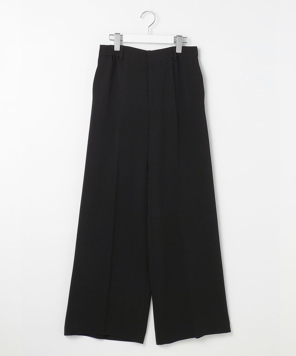 【自由区/JIYU-KU】の【洗える】トリアセダブルクロスワイドストレート パンツ 人気、トレンドファッション・服の通販 founy(ファニー) 　ファッション　Fashion　レディースファッション　Fashion for Women　パンツ　Pants & Trousers　洗える　Machine Washable　ジャケット　Jacket, Outerwear　ストレッチ　Stretch, Stretchy Fabric　ストレート　Straight, Straight Cut　スーツ　Suit, Formalwear　定番　Standard, Basic Item　人気　Popular, Best Seller　フォルム　Silhouette, Form　ワイド　Wide, Wide Fit　A/W・秋冬　Autumn/Winter　S/S・春夏　SS, Spring/Summer, Warm Season　おすすめ　Recommended / Our Picks　夏　Summer　セレモニー　Ceremony　ビジネス 仕事 通勤　Business / Work / Commuting　 other-1|ID: prp329100004652509 ipo3291000000033622010