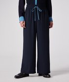 【ポール スミス/Paul Smith】のバックサテン ジョーゼット ワイドパンツ ネイビー|ID: prp329100004652510 ipo3291000000033818344
