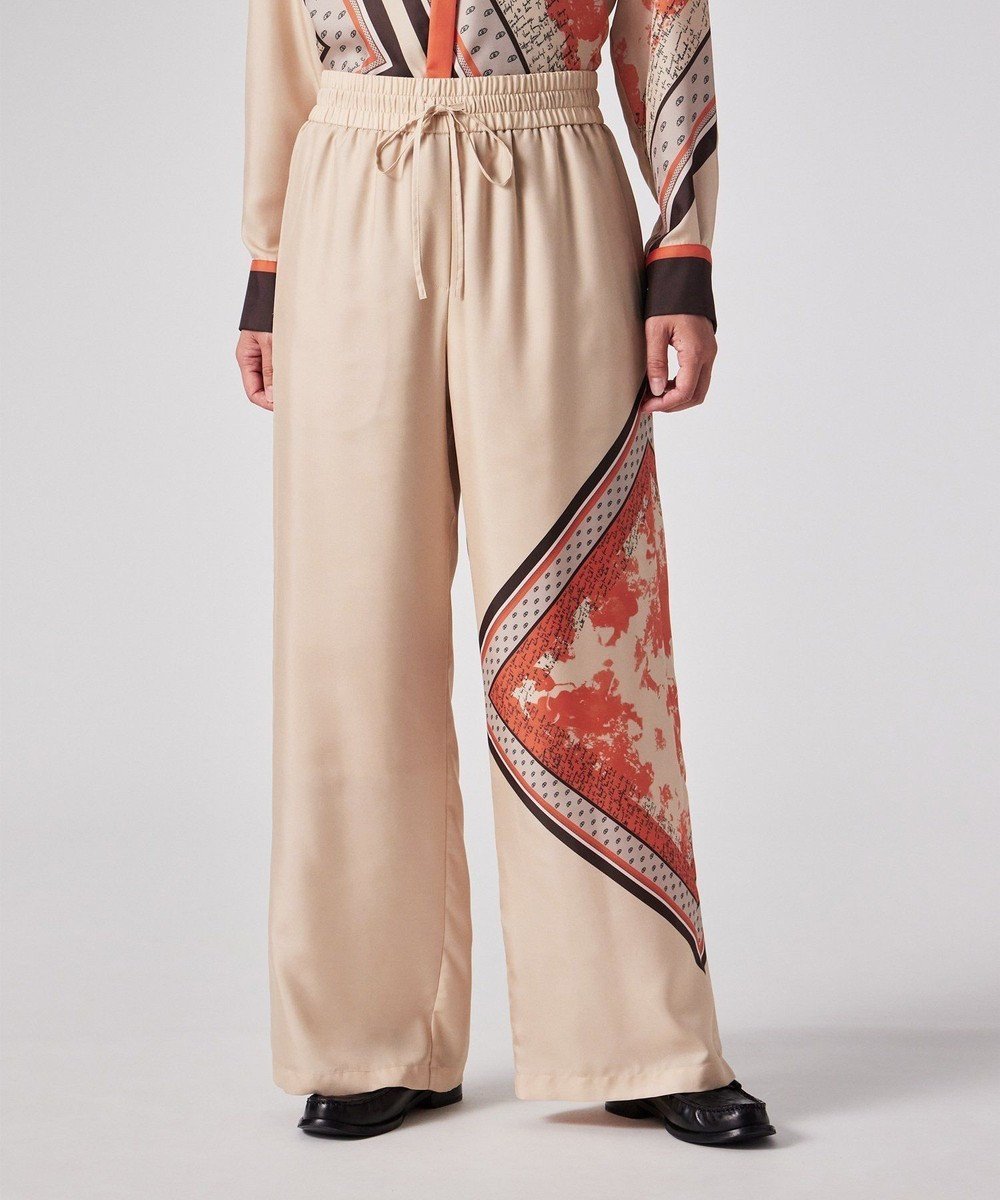 【ポール スミス/Paul Smith】のTravel Scarf ワイド パンツ インテリア・キッズ・メンズ・レディースファッション・服の通販 founy(ファニー) 　ファッション　Fashion　レディースファッション　Fashion for Women　パンツ　Pants & Trousers　旅行　Travel　おすすめ　Recommended / Our Picks　スカーフ　Scarf, Neckwear　セットアップ　Set-Up, Coordinated Outfit　プリント　Print, Printed Pattern　ワイド　Wide, Wide Fit　ワーク　Workwear, Utility Style　エレガント 上品　Elegant　夏　Summer　S/S・春夏　SS, Spring/Summer, Warm Season　A/W・秋冬　Autumn/Winter　オレンジ|ID: prp329100004652517 ipo3291000000035855468