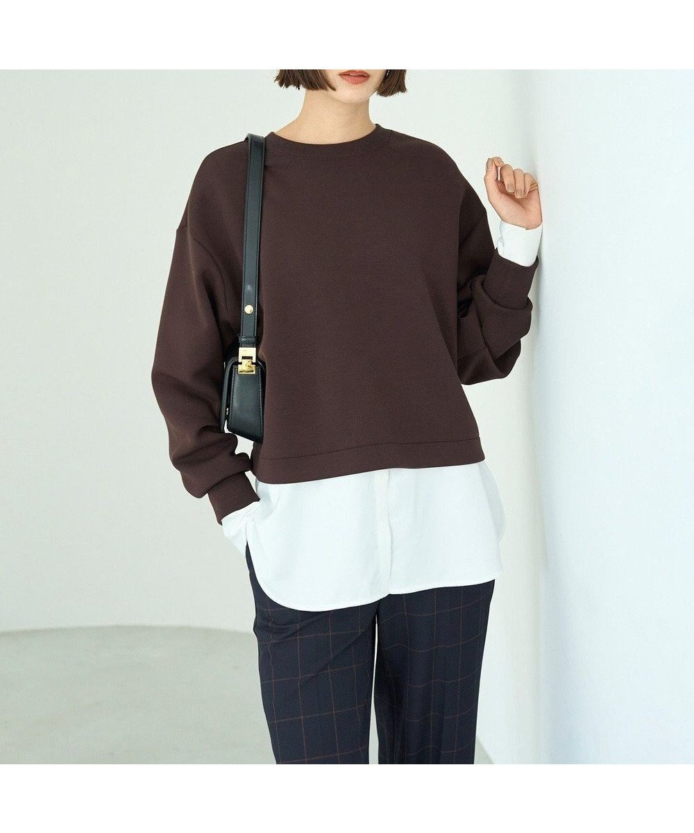 【アンフィーロ 自由区/UNFILO】の【2WAY/軽量】BEAUTY FORM JERSEY ハーフZIP プルオーバー インテリア・キッズ・メンズ・レディースファッション・服の通販 founy(ファニー) 　ファッション　Fashion　レディースファッション　Fashion for Women　トップス・カットソー　Cut & Sew Tops　レディースパーカー・カジュアルフーディー　Casual Hoodies & Sweatshirts　カジュアルプルオーバー・ニットトップス　Pullovers & Knit Tops / Casual Pullovers　軽量　Lightweight, Ultra Light　シンプル　Simple, Minimal　ストレッチ　Stretch, Stretchy Fabric　ハーフ　Half, Half-Length　バランス　Balance, Style Balance　パーカー　Hoodie, Parka　フォルム　Silhouette, Form　A/W・秋冬　Autumn/Winter　新作・新入荷　New Arrivals / New In　おすすめ　Recommended / Our Picks　【WEB限定】ブラウン|ID: prp329100004652550 ipo3291000000033622278
