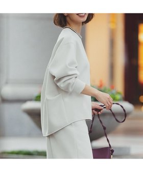 【アンフィーロ 自由区/UNFILO】のBEAUTY FORM JERSEY バックフォルム プルオーバー 人気、トレンドファッション・服の通販 founy(ファニー) ファッション Fashion レディースファッション Fashion for Women トップス・カットソー Cut & Sew Tops レディースパーカー・カジュアルフーディー Casual Hoodies & Sweatshirts カジュアルプルオーバー・ニットトップス Pullovers & Knit Tops / Casual Pullovers スウェット・クルーネックトップス Sweatshirts & Crewnecks / Relaxed Fit Sweat Tops 軽量 Lightweight, Ultra Light スウェット / スエット Sweatshirt, Sweatwear ストレッチ Stretch, Stretchy Fabric ドレープ Drape, Draping Fabric フォルム Silhouette, Form A/W・秋冬 Autumn/Winter おすすめ Recommended / Our Picks |ID:prp329100004652552