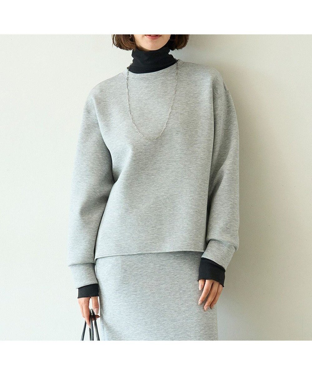 【アンフィーロ 自由区/UNFILO】のBEAUTY FORM JERSEY バックフォルム プルオーバー インテリア・キッズ・メンズ・レディースファッション・服の通販 founy(ファニー) 　ファッション　Fashion　レディースファッション　Fashion for Women　トップス・カットソー　Cut & Sew Tops　レディースパーカー・カジュアルフーディー　Casual Hoodies & Sweatshirts　カジュアルプルオーバー・ニットトップス　Pullovers & Knit Tops / Casual Pullovers　スウェット・クルーネックトップス　Sweatshirts & Crewnecks / Relaxed Fit Sweat Tops　軽量　Lightweight, Ultra Light　スウェット / スエット　Sweatshirt, Sweatwear　ストレッチ　Stretch, Stretchy Fabric　ドレープ　Drape, Draping Fabric　フォルム　Silhouette, Form　A/W・秋冬　Autumn/Winter　おすすめ　Recommended / Our Picks　グレー|ID: prp329100004652552 ipo3291000000035787139