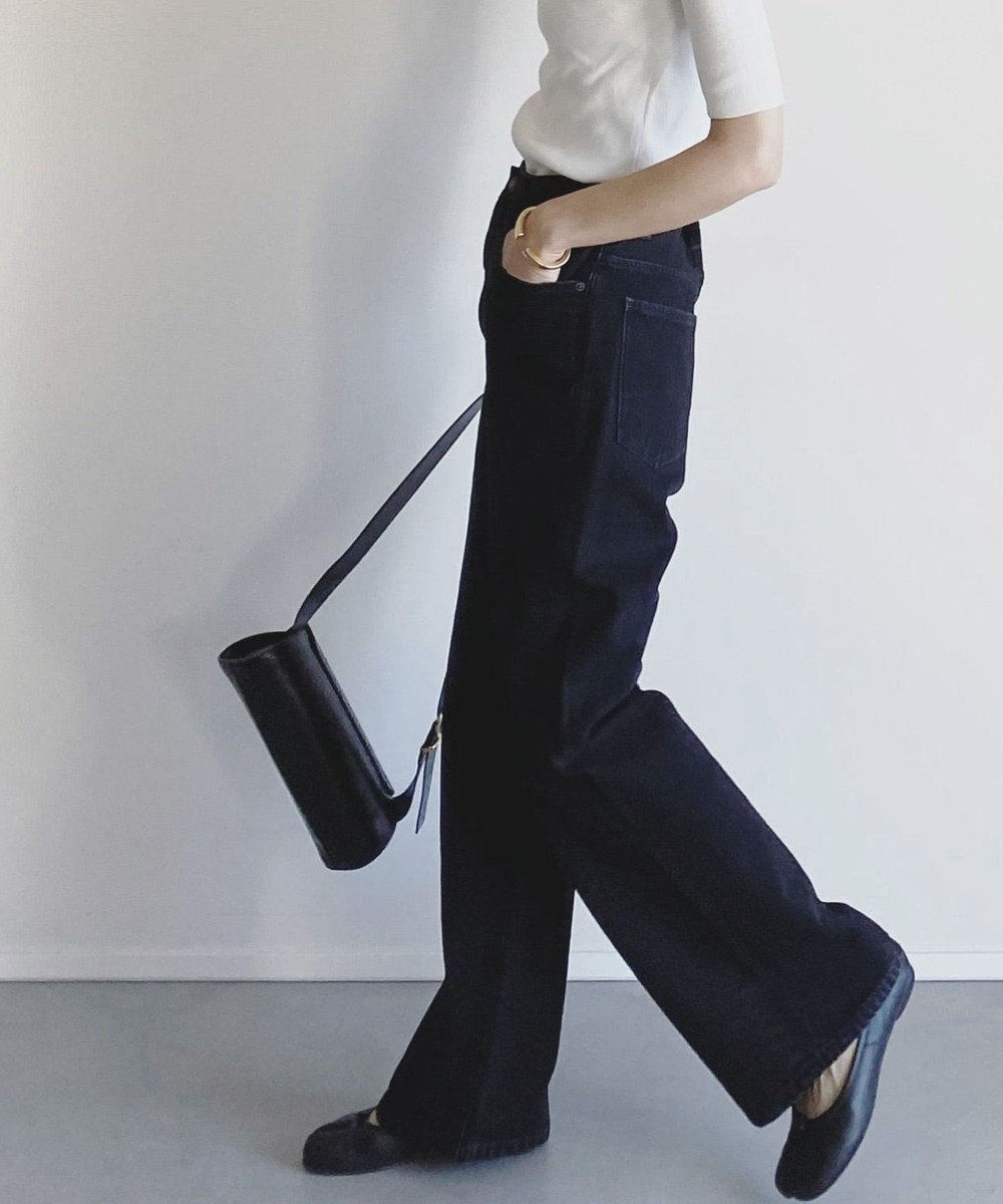 【ウォードブルー/WOADBLUE】のSALUU サルーノアール /デニムパンツ ブラック 人気、トレンドファッション・服の通販 founy(ファニー) 　ファッション　Fashion　レディースファッション　Fashion for Women　パンツ　Pants & Trousers　デニムパンツ・ジーンズ・美脚デニム　Denim Jeans & Pants　シンプル　Simple, Minimal　スタイリッシュ　Stylish, Fashionable　ストレッチ　Stretch, Stretchy Fabric　デニム　Denim, Jeans Material　ファブリック　Fabric, Textile　モダン　Modern, Contemporary　A/W・秋冬　Autumn/Winter　S/S・春夏　SS, Spring/Summer, Warm Season　夏　Summer　 other-1|ID: prp329100004652565 ipo3291000000033622398