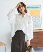 【グリーンパークス/Green Parks】の・ELENCARE DUE シアーシャーリングシャツ 人気、トレンドファッション・服の通販 founy(ファニー) ファッション Fashion レディースファッション Fashion for Women トップス・カットソー Cut & Sew Tops シャツ・ブラウス・オフィスカジュアル Elegant Blouses & Button-Ups おすすめ Recommended / Our Picks ギャザー Gathered, Ruffled シアー Sheer, See-Through シャーリング Shirring, Ruched ショルダー Shoulder, Shoulder Strap ドロップ Drop Shoulder, Dropped Style フェミニン Feminine, Girly ポケット Pocket, Pocket Detail メタル Metal, Metal Parts エレガント 上品 Elegant 夏 Summer S/S・春夏 SS, Spring/Summer, Warm Season A/W・秋冬 Autumn/Winter thumbnail Off White|ID: prp329100004652583 ipo3291000000033622528