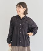 【グリーンパークス/Green Parks】の・ELENCARE DUE シアーシャーリングシャツ 人気、トレンドファッション・服の通販 founy(ファニー) ファッション Fashion レディースファッション Fashion for Women トップス・カットソー Cut & Sew Tops シャツ・ブラウス・オフィスカジュアル Elegant Blouses & Button-Ups おすすめ Recommended / Our Picks ギャザー Gathered, Ruffled シアー Sheer, See-Through シャーリング Shirring, Ruched ショルダー Shoulder, Shoulder Strap ドロップ Drop Shoulder, Dropped Style フェミニン Feminine, Girly ポケット Pocket, Pocket Detail メタル Metal, Metal Parts エレガント 上品 Elegant 夏 Summer S/S・春夏 SS, Spring/Summer, Warm Season A/W・秋冬 Autumn/Winter thumbnail Black|ID: prp329100004652583 ipo3291000000033818435