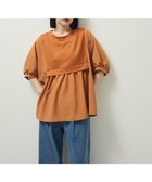 【グリーンパークス/Green Parks】のベスト風7分袖ドッキングプルオーバー Orange|ID: prp329100004652588 ipo3291000000035961344