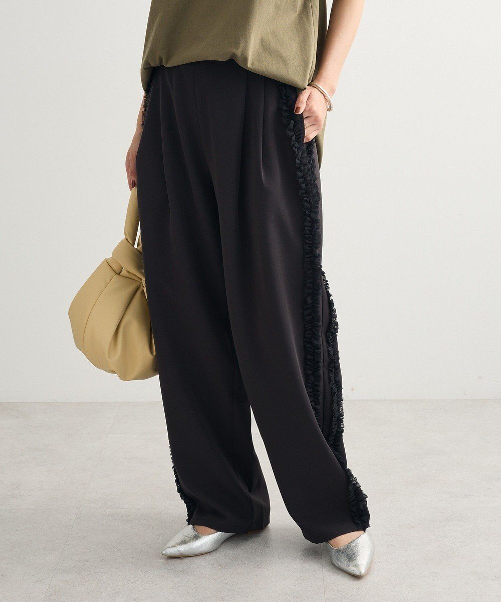 【グリーンパークス/Green Parks】の・swing by サイドフリルワイドパンツ 人気、トレンドファッション・服の通販 founy(ファニー) 　ファッション　Fashion　レディースファッション　Fashion for Women　パンツ　Pants & Trousers　新作・新入荷　New Arrivals / New In　おすすめ　Recommended / Our Picks　ポケット　Pocket, Pocket Detail　ミックス　Mix, Mixed Style　ワイド　Wide, Wide Fit　夏　Summer　S/S・春夏　SS, Spring/Summer, Warm Season　A/W・秋冬　Autumn/Winter　 other-1|ID: prp329100004652618 ipo3291000000033622789