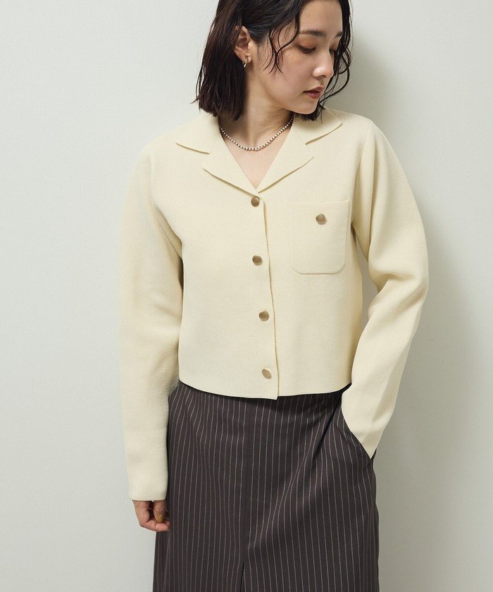 【グリーンパークス/Green Parks】の・swing by ニット開襟カーディガン インテリア・キッズ・メンズ・レディースファッション・服の通販 founy(ファニー) https://founy.com/ ファッション Fashion レディースファッション Fashion for Women トップス・カットソー Cut & Sew Tops ニット Knit Tops & Sweaters カーディガン・羽織り Layered Style Cardigans 新作・新入荷 New Arrivals / New In おすすめ Recommended / Our Picks カーディガン Cardigan, Knitwear コンパクト Compact, Small Size トレンド Trend, Trending Now フォルム Silhouette, Form ボトム Bottoms, Lower Wear ポケット Pocket, Pocket Detail ワイド Wide, Wide Fit エレガント 上品 Elegant 夏 Summer S/S・春夏 SS, Spring/Summer, Warm Season 秋 Autumn A/W・秋冬 Autumn/Winter |ID: prp329100004652621 ipo3291000000033622798
