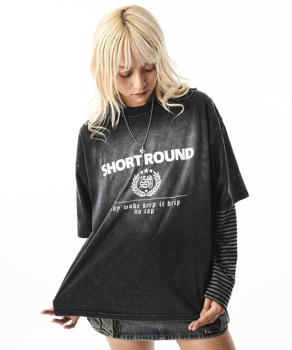 【ウィゴー/WEGO】の【ユニセックス着用ITEM】ブリーチエンブレムロゴT(SS) インテリア・キッズ・メンズ・レディースファッション・服の通販 founy(ファニー) 　ファッション　Fashion　レディースファッション　Fashion for Women　トップス・カットソー　Cut & Sew Tops　シャツ・ブラウス・オフィスカジュアル　Elegant Blouses & Button-Ups　ロングTシャツ・Tシャツ　Longline T-Shirts & Tees　カットソー・ベーシックTシャツ　Cut-and-Sewn Tops / Stretch Tees & Basics　春　Spring　カットソー　Cut and Sewn Top　キャップ　Cap, Baseball Cap　スニーカー　Sneakers, Trainers　スマホ　Smartphone, Mobile Device　ダメージ　Distressed, Destroyed　トレンド　Trend, Trending Now　ビッグ　Big, Oversized　ブリーチ　Bleach, Washed Finish　プリーツ　Pleats, Pleated　半袖　Short Sleeve, Half Sleeve　メンズ　Men's, Menswear　ルーズ　Loose, Oversized　S/S・春夏　SS, Spring/Summer, Warm Season　おすすめ　Recommended / Our Picks　夏　Summer　スミクロ|ID: prp329100004652631 ipo3291000000033622906