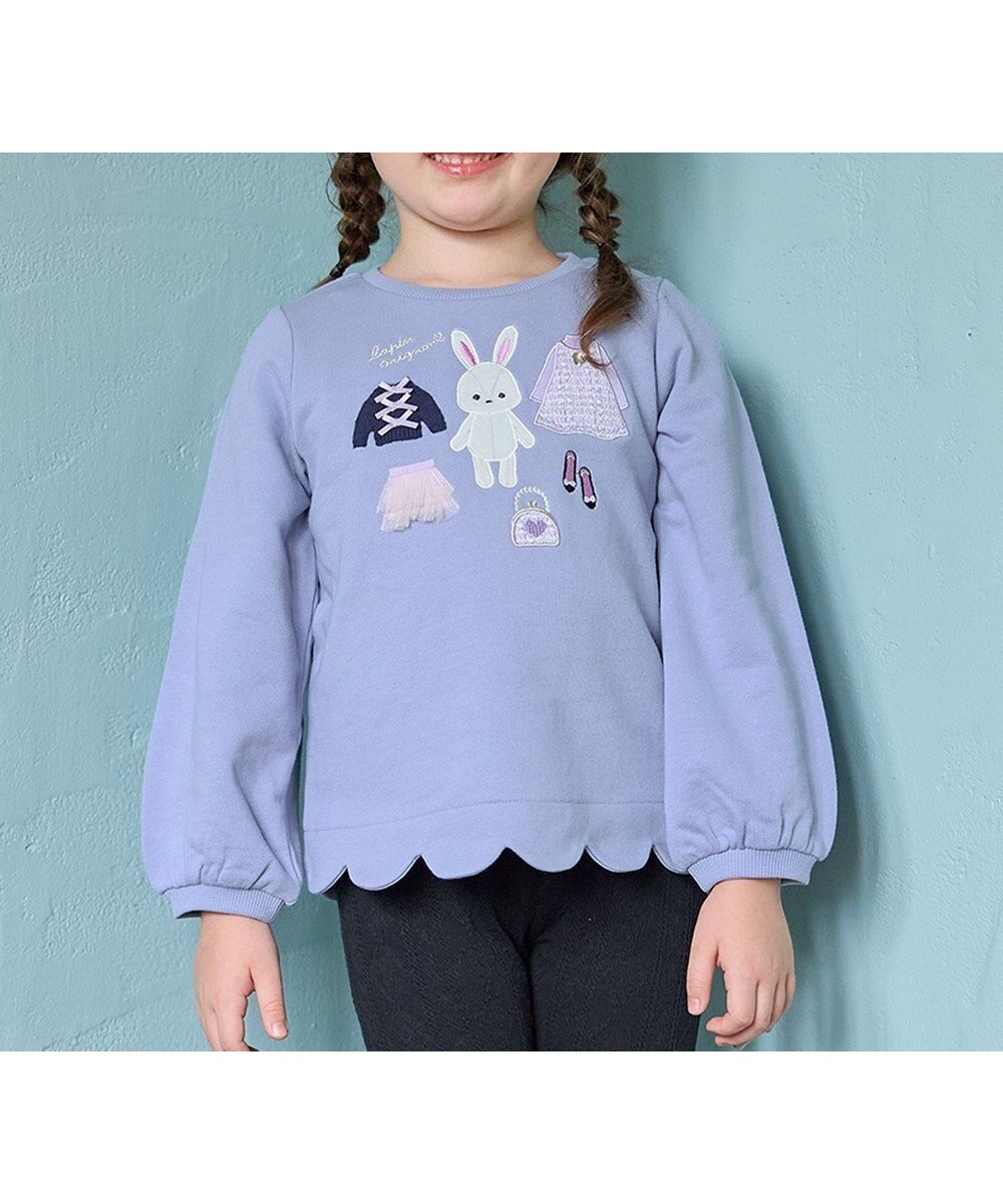 【エニィ/ANY / KIDS】のクローゼットモチーフトレーナー インテリア・キッズ・メンズ・レディースファッション・服の通販 founy(ファニー) ファッション Fashion キッズファッション Fashion for Kids トップス・カットソー Cut & Sew Tops スウェット / スエット Sweatshirt, Sweatwear スカラップ Scallop, Scalloped Edge トレーナー Sweatshirt, Trainer ポケット Pocket, Pocket Detail モチーフ Motif, Design Theme A/W・秋冬 Autumn/Winter サックスブルー|ID: prp329100004653209 ipo3291000000034484351