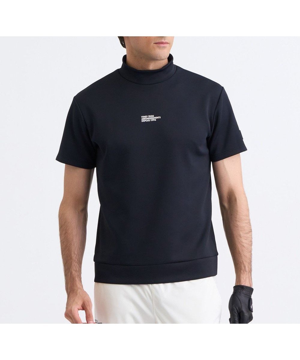 【23区 ゴルフ/23区GOLF / MEN】の【MEN】ライトダンボールストレッチモックネック インテリア・キッズ・メンズ・レディースファッション・服の通販 founy(ファニー) ファッション Fashion メンズファッション Fashion for Men トップス・カットソー Cut & Sew Tops 春 Spring 吸水 Absorbent, Quick-Dry シンプル Simple, Minimal スウェット / スエット Sweatshirt, Sweatwear ストレッチ Stretch, Stretchy Fabric スポーツ Sports, Activewear スマート Smart, Elegant スリム Slim, Slim Fit パターン Pattern, Design Print フィット Fit, Slim Fit メッシュ Mesh, Net Fabric A/W・秋冬 Autumn/Winter S/S・春夏 SS, Spring/Summer, Warm Season 夏 Summer ゴルフ Golf ブラック系|ID: prp329100004653217 ipo3291000000035868431