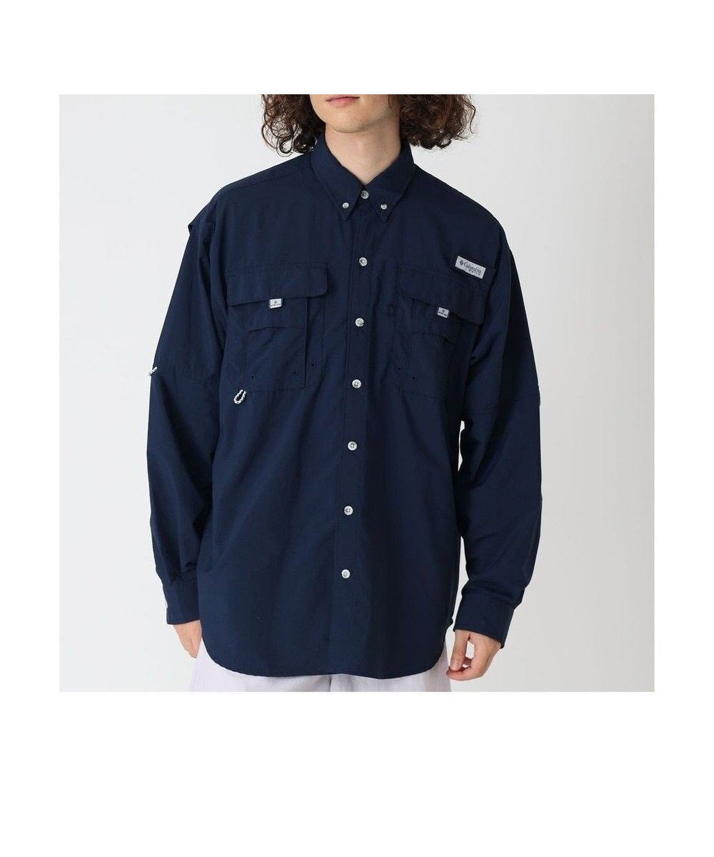 【コロンビア/Columbia / MEN】のColumbia/ バハマII ロングスリーブシャツ /コロンビア インテリア・キッズ・メンズ・レディースファッション・服の通販 founy(ファニー) 　ファッション　Fashion　メンズファッション　Fashion for Men　トップス・カットソー　Cut & Sew Tops　メンズシャツ　Shirts　クラシカル　Classical, Vintage-Inspired　フィット　Fit, Slim Fit　ポケット　Pocket, Pocket Detail　ループ　Loop, Loop Knit　ロールアップ　Roll-Up, Cuffed Hem　ワーク　Workwear, Utility Style　A/W・秋冬　Autumn/Winter　S/S・春夏　SS, Spring/Summer, Warm Season　新作・新入荷　New Arrivals / New In　夏　Summer　Collegiate Navy|ID: prp329100004653220 ipo3291000000033629506
