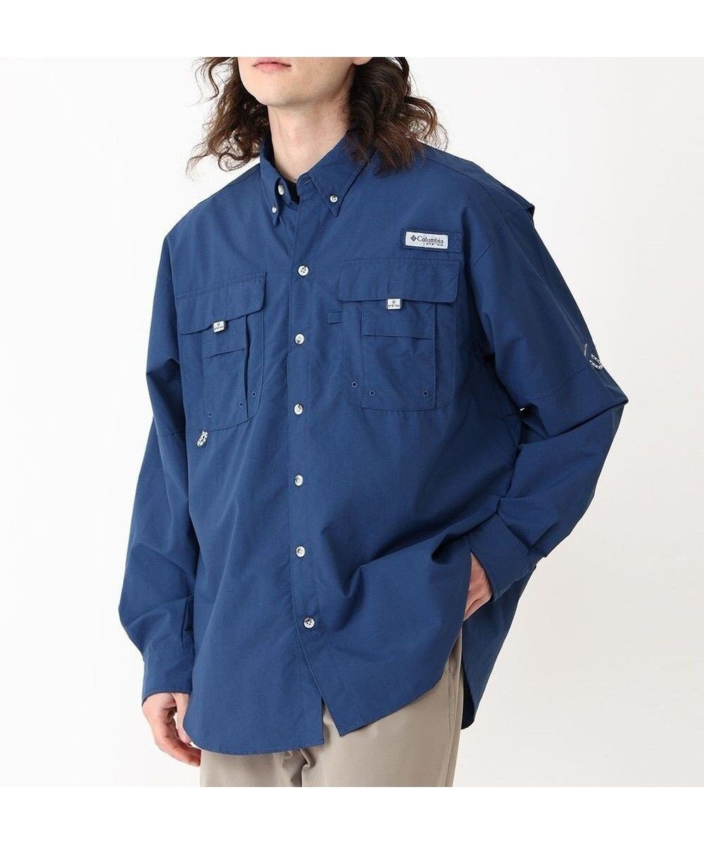 【コロンビア/Columbia / MEN】のColumbia/ バハマII ロングスリーブシャツ /コロンビア インテリア・キッズ・メンズ・レディースファッション・服の通販 founy(ファニー) 　ファッション　Fashion　メンズファッション　Fashion for Men　トップス・カットソー　Cut & Sew Tops　メンズシャツ　Shirts　クラシカル　Classical, Vintage-Inspired　フィット　Fit, Slim Fit　ポケット　Pocket, Pocket Detail　ループ　Loop, Loop Knit　ロールアップ　Roll-Up, Cuffed Hem　ワーク　Workwear, Utility Style　A/W・秋冬　Autumn/Winter　S/S・春夏　SS, Spring/Summer, Warm Season　新作・新入荷　New Arrivals / New In　夏　Summer　Carbon|ID: prp329100004653220 ipo3291000000033629507