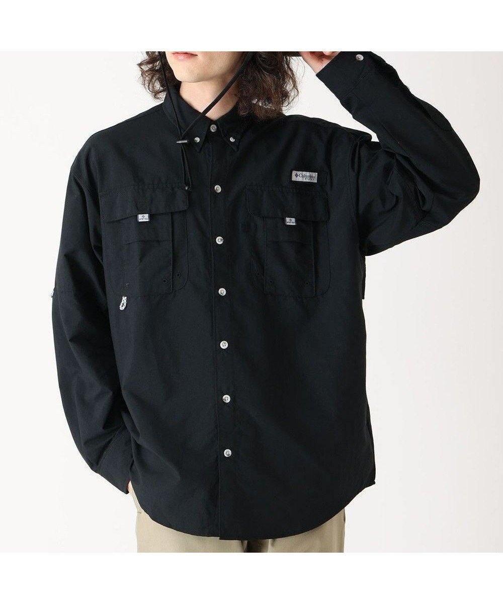 【コロンビア/Columbia / MEN】のColumbia/ バハマII ロングスリーブシャツ /コロンビア インテリア・キッズ・メンズ・レディースファッション・服の通販 founy(ファニー) 　ファッション　Fashion　メンズファッション　Fashion for Men　トップス・カットソー　Cut & Sew Tops　メンズシャツ　Shirts　クラシカル　Classical, Vintage-Inspired　フィット　Fit, Slim Fit　ポケット　Pocket, Pocket Detail　ループ　Loop, Loop Knit　ロールアップ　Roll-Up, Cuffed Hem　ワーク　Workwear, Utility Style　A/W・秋冬　Autumn/Winter　S/S・春夏　SS, Spring/Summer, Warm Season　新作・新入荷　New Arrivals / New In　夏　Summer　Black|ID: prp329100004653220 ipo3291000000033629510