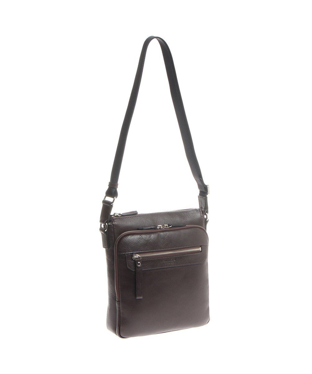 【エース バッグズ アンド ラゲッジ/ACE BAGS & LUGGAGE / MEN】のultima TOKYO ウルティマ トーキョーケヴィン ショルダーバッグ タテ型 レザー 77993 インテリア・キッズ・メンズ・レディースファッション・服の通販 founy(ファニー) 　ファッション　Fashion　メンズファッション　Fashion for Men　バッグ　Bags　スマート　Smart, Elegant　ポケット　Pocket, Pocket Detail　ダークブラウン|ID: prp329100004653221 ipo3291000000033629516