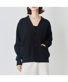 【アンフィーロ/UNFILO / MEN】の【男女兼用/新色追加】スウェットライク ニットカーディガン 24年秋冬商品 ブラック|ID: prp329100004653224 ipo3291000000034297412