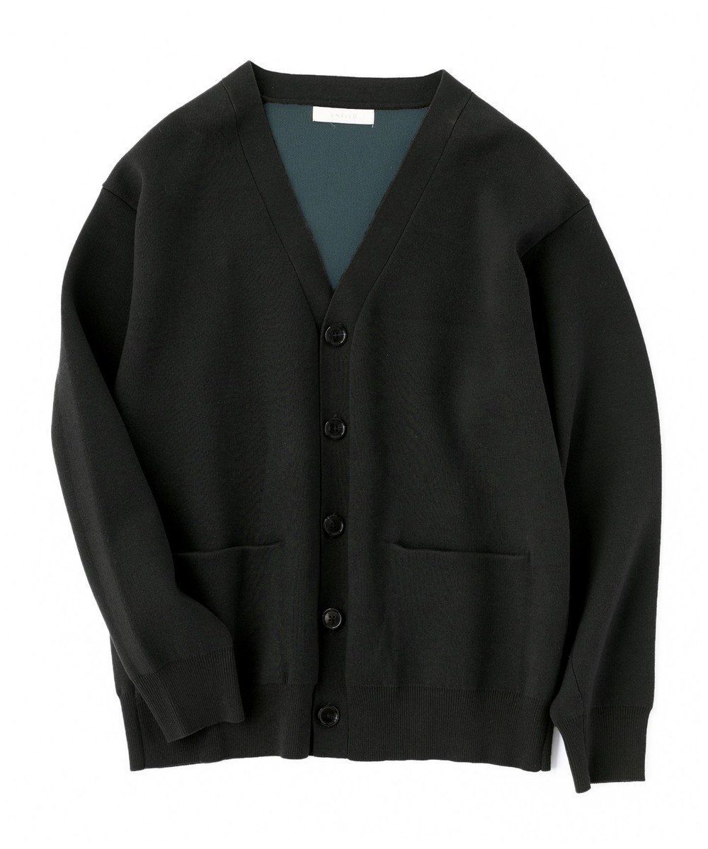 【アンフィーロ/UNFILO / MEN】の【男女兼用/新色追加】スウェットライク ニットカーディガン 24年秋冬商品 インテリア・キッズ・メンズ・レディースファッション・服の通販 founy(ファニー) 　ファッション　Fashion　レディースファッション　Fashion for Women　トップス・カットソー　Cut & Sew Tops　ニット　Knit Tops & Sweaters　カーディガン・羽織り　Layered Style Cardigans　レディースパーカー・カジュアルフーディー　Casual Hoodies & Sweatshirts　スウェット・クルーネックトップス　Sweatshirts & Crewnecks / Relaxed Fit Sweat Tops　カーディガン　Cardigan, Knitwear　ストレッチ　Stretch, Stretchy Fabric　フォルム　Silhouette, Form　メンズ　Men's, Menswear　A/W・秋冬　Autumn/Winter　ダークグリーン|ID: prp329100004653224 ipo3291000000034297418