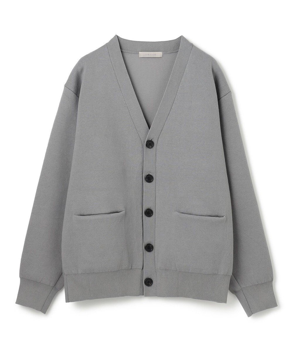 【アンフィーロ/UNFILO / MEN】の【男女兼用/新色追加】スウェットライク ニットカーディガン 24年秋冬商品 インテリア・キッズ・メンズ・レディースファッション・服の通販 founy(ファニー) 　ファッション　Fashion　レディースファッション　Fashion for Women　トップス・カットソー　Cut & Sew Tops　ニット　Knit Tops & Sweaters　カーディガン・羽織り　Layered Style Cardigans　レディースパーカー・カジュアルフーディー　Casual Hoodies & Sweatshirts　スウェット・クルーネックトップス　Sweatshirts & Crewnecks / Relaxed Fit Sweat Tops　カーディガン　Cardigan, Knitwear　ストレッチ　Stretch, Stretchy Fabric　フォルム　Silhouette, Form　メンズ　Men's, Menswear　A/W・秋冬　Autumn/Winter　ライトグレー|ID: prp329100004653224 ipo3291000000034297419