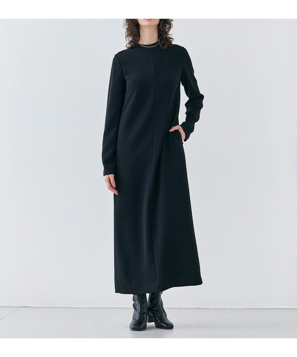 【ベイジ,/BEIGE,】の【洗える】KALMIA / クルーネックIラインロングドレス インテリア・キッズ・メンズ・レディースファッション・服の通販 founy(ファニー) 　ファッション　Fashion　レディースファッション　Fashion for Women　ワンピース　Dresses　フォーマル・パーティードレス・結婚式用ドレス　Elegant & Casual Dresses　おすすめ　Recommended / Our Picks　とろみ　Fluid, Flowy Fabric　クラシカル　Classical, Vintage-Inspired　ショート　Short, Short Length　シンプル　Simple, Minimal　ストレッチ　Stretch, Stretchy Fabric　ドレス　Dress, One-Piece　パール　Pearl, Pearl Accent　フォーマル　Formal, Dressy　ロング　Long, Long-Length　エレガント 上品　Elegant　夏　Summer　S/S・春夏　SS, Spring/Summer, Warm Season　洗える　Machine Washable　A/W・秋冬　Autumn/Winter　Black|ID: prp329100004653228 ipo3291000000033629776
