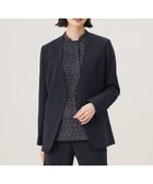 【自由区/JIYU-KU】の【セットアップ対応・洗える】ウールブレンドセットアップノーカラー ジャケット ネイビー系|ID: prp329100004653229 ipo3291000000033629825