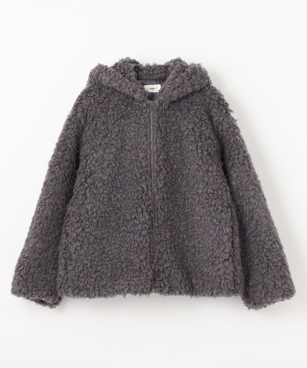 【ネイヴ/NAVE】の【ReNAVE】プードルボア ジャケット インテリア・キッズ・メンズ・レディースファッション・服の通販 founy(ファニー) 　ファッション　Fashion　レディースファッション　Fashion for Women　アウター　Coat / Outerwear Collection　コート・ロングコート・ピーコート　Long Coats, Peacoats & More　レディースジャケット・軽アウター　Jackets　アクリル　Acrylic Material　ジャケット　Jacket, Outerwear　ストレッチ　Stretch, Stretchy Fabric　タートル　Turtleneck, Turtle Collar　デニム　Denim, Jeans Material　バランス　Balance, Style Balance　ロング　Long, Long-Length　A/W・秋冬　Autumn/Winter　チャコール系|ID: prp329100004653235 ipo3291000000033630219