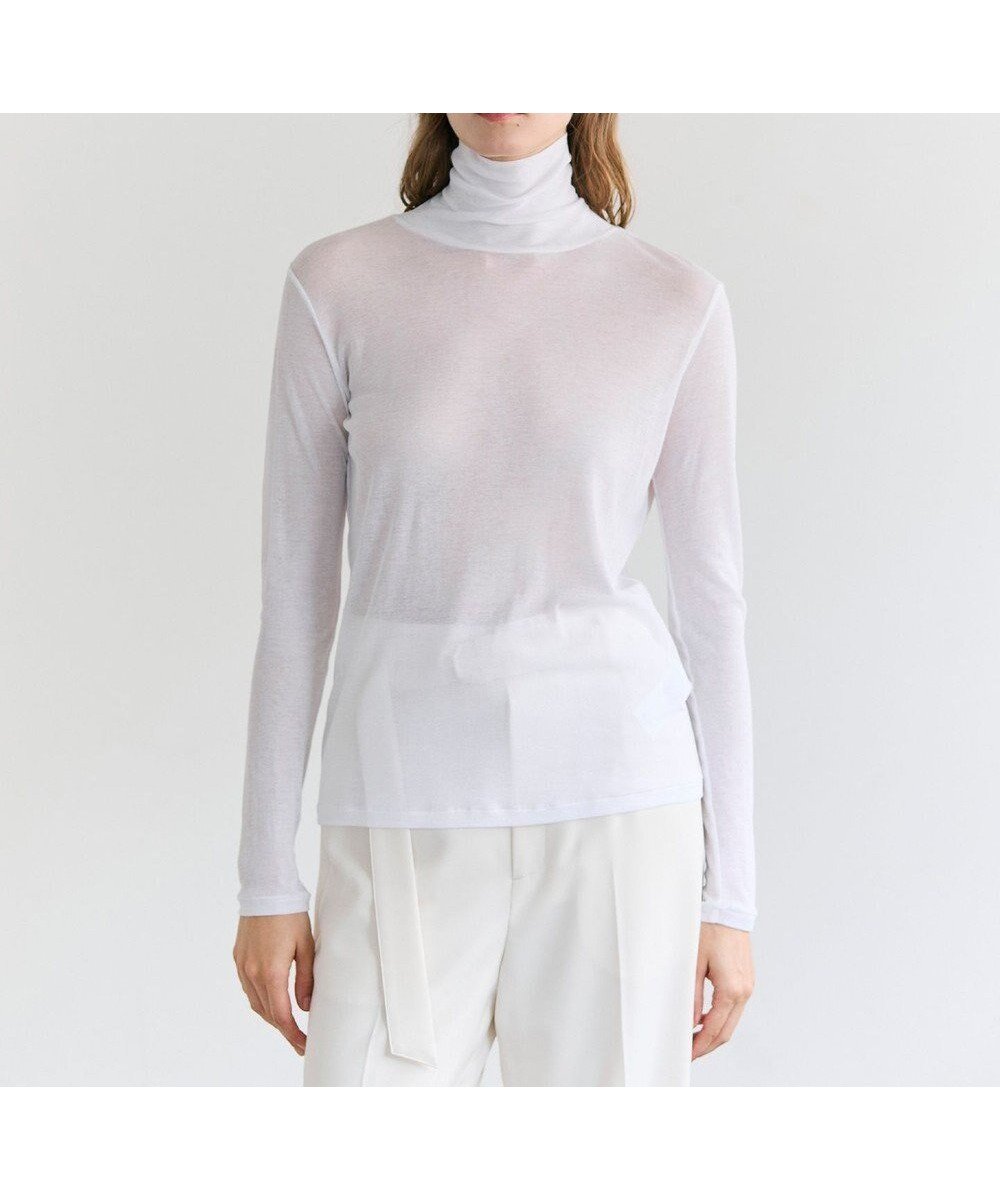 【ベイジ,/BEIGE,】のSORE / コットンシアーハイネックカットソー インテリア・キッズ・メンズ・レディースファッション・服の通販 founy(ファニー) ファッション Fashion レディースファッション Fashion for Women トップス・カットソー Cut & Sew Tops シャツ・ブラウス・オフィスカジュアル Elegant Blouses & Button-Ups ロングTシャツ・Tシャツ Longline T-Shirts & Tees カットソー・ベーシックTシャツ Cut-and-Sewn Tops / Stretch Tees & Basics インナー Innerwear カットソー Cut and Sewn Top シアー Sheer, See-Through ジャケット Jacket, Outerwear 人気 Popular, Best Seller ビジネス 仕事 通勤 Business / Work / Commuting 夏 Summer 定番 Standard, Basic Item S/S・春夏 SS, Spring/Summer, Warm Season A/W・秋冬 Autumn/Winter White|ID: prp329100004653236 ipo3291000000034528233