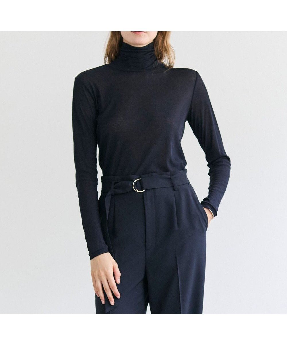 【ベイジ,/BEIGE,】のSORE / コットンシアーハイネックカットソー インテリア・キッズ・メンズ・レディースファッション・服の通販 founy(ファニー) ファッション Fashion レディースファッション Fashion for Women トップス・カットソー Cut & Sew Tops シャツ・ブラウス・オフィスカジュアル Elegant Blouses & Button-Ups ロングTシャツ・Tシャツ Longline T-Shirts & Tees カットソー・ベーシックTシャツ Cut-and-Sewn Tops / Stretch Tees & Basics インナー Innerwear カットソー Cut and Sewn Top シアー Sheer, See-Through ジャケット Jacket, Outerwear 人気 Popular, Best Seller ビジネス 仕事 通勤 Business / Work / Commuting 夏 Summer 定番 Standard, Basic Item S/S・春夏 SS, Spring/Summer, Warm Season A/W・秋冬 Autumn/Winter Navy|ID: prp329100004653236 ipo3291000000034708814