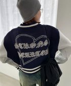 【ウィゴー/WEGO】のニットショートスタジャン ネイビー|ID: prp329100004653270 ipo3291000000033631324