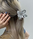 【ウィゴー/WEGO】のLメタルフラワーバンス シルバー|ID: prp329100004653334 ipo3291000000033632993