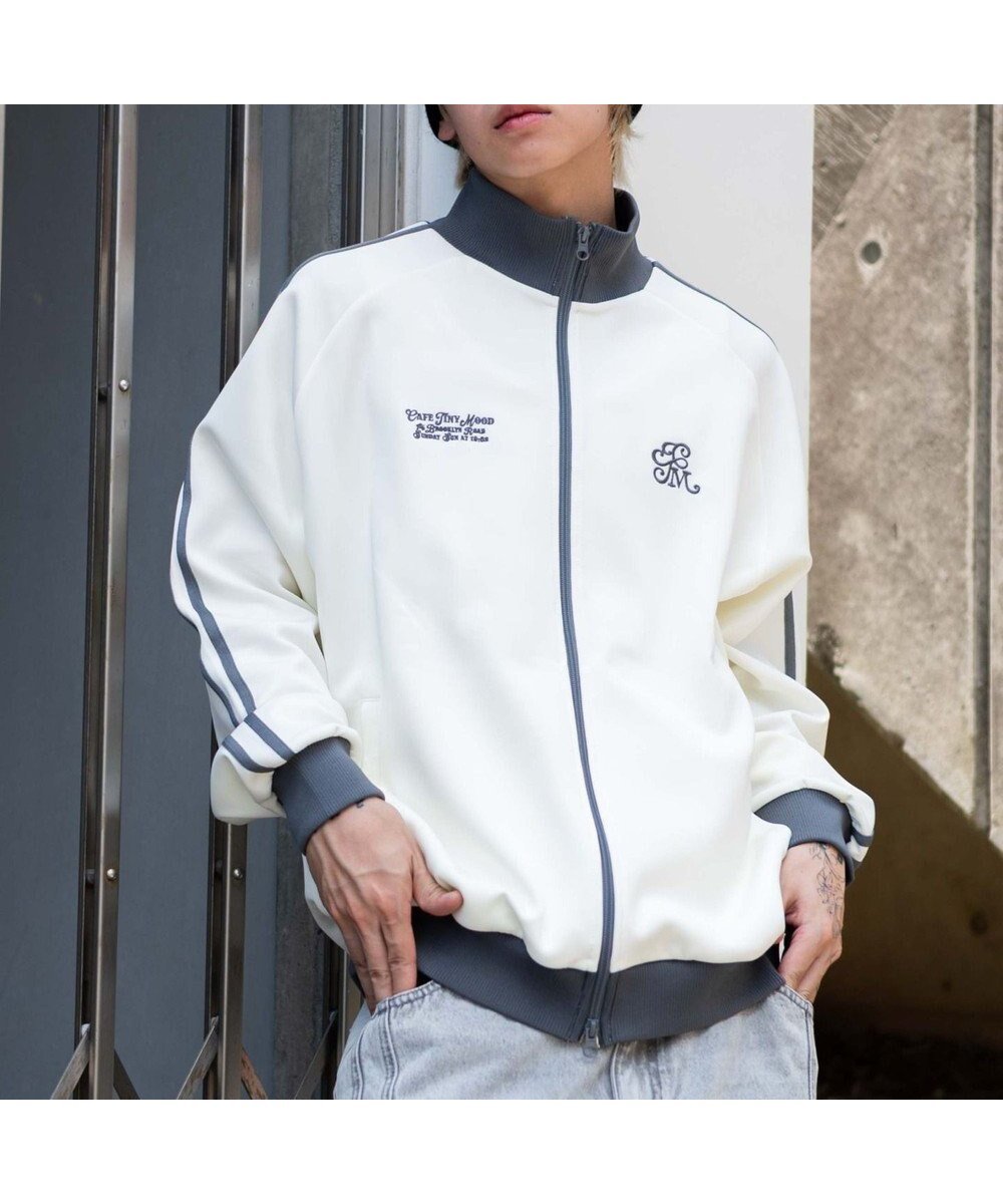 【ウィゴー/WEGO】の【ユニセックスITEM/MLサイズ展開】ラグランライントラックジャケット インテリア・キッズ・メンズ・レディースファッション・服の通販 founy(ファニー) 　ファッション　Fashion　レディースファッション　Fashion for Women　アウター　Coat / Outerwear Collection　レディースジャケット・軽アウター　Jackets　ジップ　Zip, Zipper　スマホ　Smartphone, Mobile Device　ダブル　Double, Double-Breasted　トレンド　Trend, Trending Now　長袖　Long Sleeve, Full Sleeve　ブルゾン　Blouson, Bomber Jacket　羽織　Haori, Light Jacket　メンズ　Men's, Menswear　ワイド　Wide, Wide Fit　A/W・秋冬　Autumn/Winter　新作・新入荷　New Arrivals / New In　おすすめ　Recommended / Our Picks　オフホワイト|ID: prp329100004653338 ipo3291000000033633019