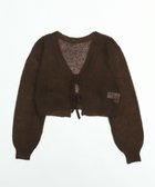 【ウィゴー/WEGO】の【25年秋冬新作】モヘアタッチ2WAYリボンカーデ ブラウン|ID: prp329100004653348 ipo3291000000033633110