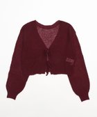 【ウィゴー/WEGO】の【25年秋冬新作】モヘアタッチ2WAYリボンカーデ ワイン|ID: prp329100004653348 ipo3291000000033633113