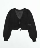 【ウィゴー/WEGO】の【25年秋冬新作】モヘアタッチ2WAYリボンカーデ ブラック|ID: prp329100004653348 ipo3291000000033633120