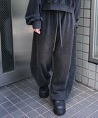 【ウィゴー/WEGO】の【ウエストゴム】カーブデザインスウェットパンツ スミクロ|ID: prp329100004653359 ipo3291000000033633223
