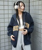 【ウィゴー/WEGO】のグラフィックBIGZIPパーカー ネイビー|ID: prp329100004653361 ipo3291000000033633230