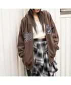 【ウィゴー/WEGO】のグラフィックBIGZIPパーカー ブラウン|ID: prp329100004653361 ipo3291000000033633231