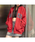 【ウィゴー/WEGO】のグラフィックBIGZIPパーカー レッド|ID: prp329100004653361 ipo3291000000033633232