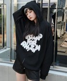【ウィゴー/WEGO】の【ユニセックス着用ITEM/MLサイズ展開】メッシュロゴジップパーカー ブラック|ID: prp329100004653370 ipo3291000000033633326