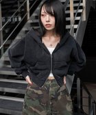 【ウィゴー/WEGO】のショートZIPパーカー スミクロ|ID: prp329100004653379 ipo3291000000033633384