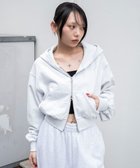 【ウィゴー/WEGO】のショートZIPパーカー アッシュグレー|ID: prp329100004653379 ipo3291000000033633386