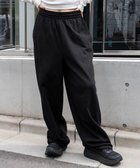 【ウィゴー/WEGO】の【ウエストゴム/SMサイズ展開】スウェットワイドパンツ ブラック|ID: prp329100004653382 ipo3291000000033633403