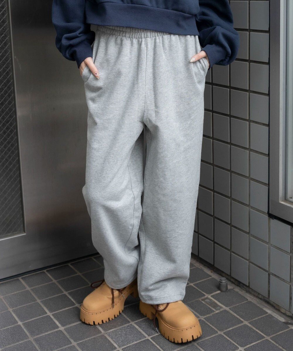 【ウィゴー/WEGO】の【ウエストゴム】スウェットワイドパンツ インテリア・キッズ・メンズ・レディースファッション・服の通販 founy(ファニー) 　ファッション　Fashion　レディースファッション　Fashion for Women　パンツ　Pants & Trousers　秋　Autumn　ショート　Short, Short Length　シンプル　Simple, Minimal　スウェット / スエット　Sweatshirt, Sweatwear　スマホ　Smartphone, Mobile Device　セットアップ　Set-Up, Coordinated Outfit　タンク　Tank Top, Sleeveless Top　トレンド　Trend, Trending Now　バランス　Balance, Style Balance　パーカー　Hoodie, Parka　ブラウジング　Blouson Silhouette, Cinched Waist　ルーズ　Loose, Oversized　ワイド　Wide, Wide Fit　冬　Winter / This Winter　A/W・秋冬　Autumn/Winter　2025年　2025　2025-2026秋冬・A/W　Autumn/Winter 2025–26 AW25–26　杢グレー|ID: prp329100004653382 ipo3291000000034467593