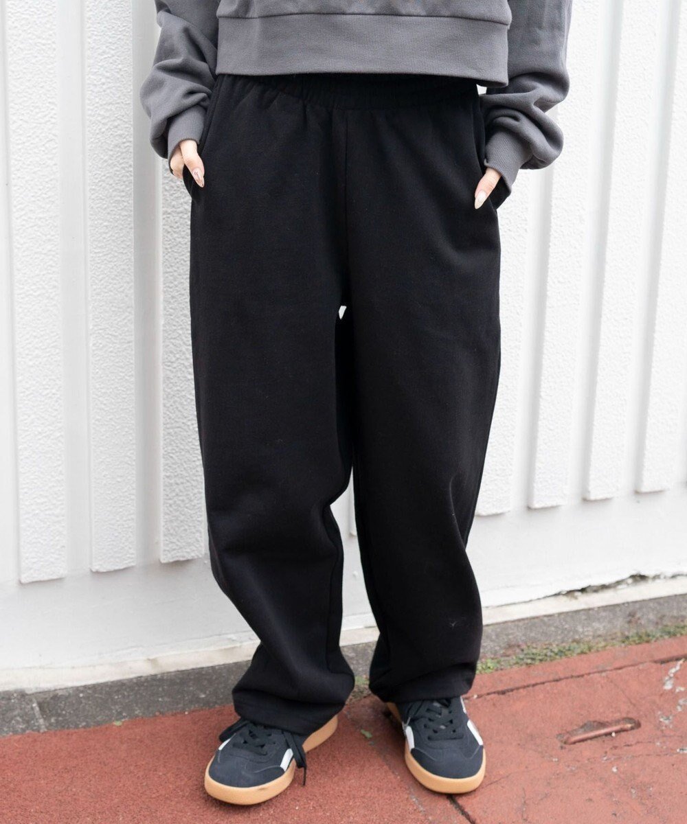 【ウィゴー/WEGO】の【ウエストゴム】スウェットワイドパンツ インテリア・キッズ・メンズ・レディースファッション・服の通販 founy(ファニー) 　ファッション　Fashion　レディースファッション　Fashion for Women　パンツ　Pants & Trousers　秋　Autumn　ショート　Short, Short Length　シンプル　Simple, Minimal　スウェット / スエット　Sweatshirt, Sweatwear　スマホ　Smartphone, Mobile Device　セットアップ　Set-Up, Coordinated Outfit　タンク　Tank Top, Sleeveless Top　トレンド　Trend, Trending Now　バランス　Balance, Style Balance　パーカー　Hoodie, Parka　ブラウジング　Blouson Silhouette, Cinched Waist　ルーズ　Loose, Oversized　ワイド　Wide, Wide Fit　冬　Winter / This Winter　A/W・秋冬　Autumn/Winter　2025年　2025　2025-2026秋冬・A/W　Autumn/Winter 2025–26 AW25–26　ブラック|ID: prp329100004653382 ipo3291000000034467596