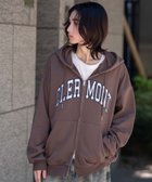 【ウィゴー/WEGO】の【25年秋冬新作/ユニセックス着用ITEM/SMLサイズ展開】グラフィックロゴダブルZIPパーカー ブラウン|ID: prp329100004653385 ipo3291000000033633420