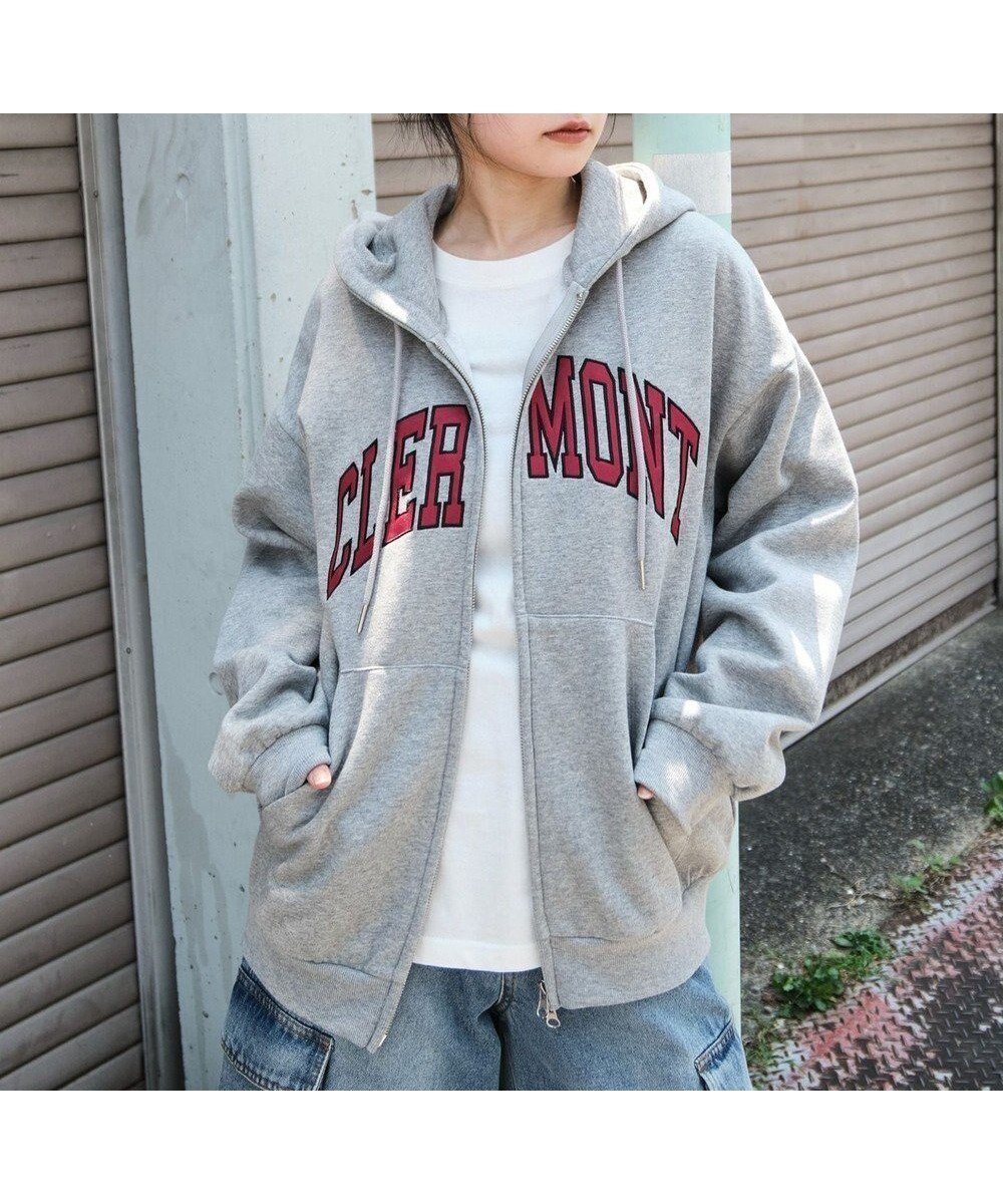 【ウィゴー/WEGO】の【25年秋冬新作/ユニセックス着用ITEM/SMLサイズ展開】グラフィックロゴダブルZIPパーカー インテリア・キッズ・メンズ・レディースファッション・服の通販 founy(ファニー) 　ファッション　Fashion　レディースファッション　Fashion for Women　トップス・カットソー　Cut & Sew Tops　レディースパーカー・カジュアルフーディー　Casual Hoodies & Sweatshirts　カーゴパンツ　Cargo Pants, Utility Pants　グラフィック　Graphic, Graphic Design　シンプル　Simple, Minimal　スマホ　Smartphone, Mobile Device　ダブル　Double, Double-Breasted　デニム　Denim, Jeans Material　長袖　Long Sleeve, Full Sleeve　パーカー　Hoodie, Parka　フロント　Front, Front Design　無地　Plain, Solid Color　リラックス　Relax, Relaxed Fit　A/W・秋冬　Autumn/Winter　新作・新入荷　New Arrivals / New In　おすすめ　Recommended / Our Picks　杢グレー|ID: prp329100004653385 ipo3291000000033633425