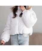 【ウィゴー/WEGO】の【25年秋冬新作/SMサイズ展開】2WAYファーフードショートパファーブルゾン ホワイト|ID: prp329100004653397 ipo3291000000034609418