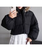 【ウィゴー/WEGO】の【25年秋冬新作/SMサイズ展開】2WAYファーフードショートパファーブルゾン ブラック|ID: prp329100004653397 ipo3291000000034609419